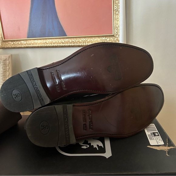 Stacy Adams Madison Cap Toe Oxford Leather Gray NEW Mens Dress Shoes Size 10.5 D - Picture 5 of 9